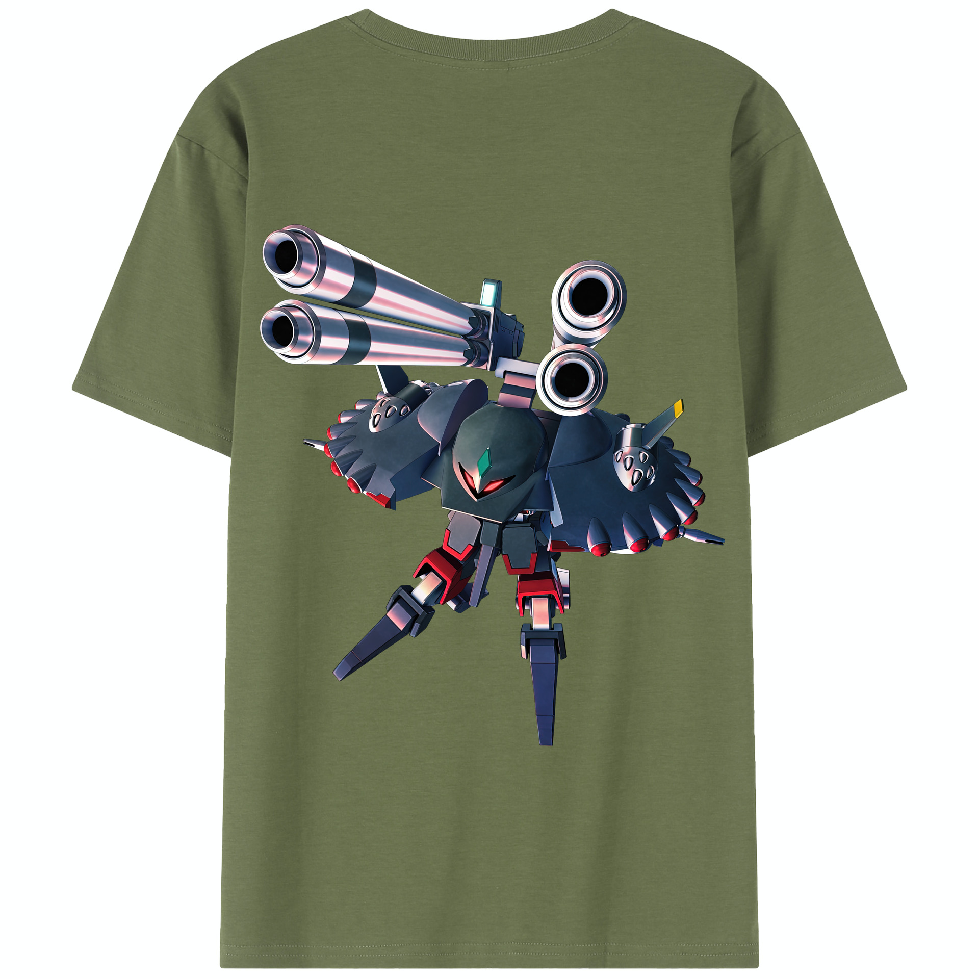 （画像用） 機動戦士ガンダム Mobile Suit Gundam 綿100％半袖Tシャツ（背面プリント）